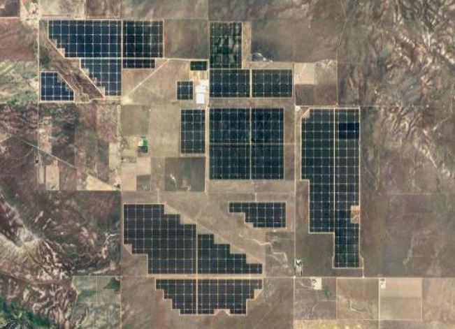 Topaz Solar Farm map view