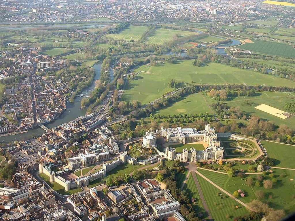 Windsor Castle drone view