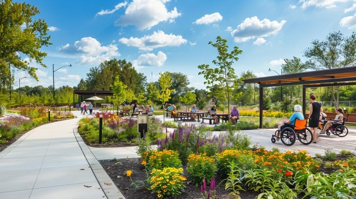 an image of a community park as big as 0.5 acres