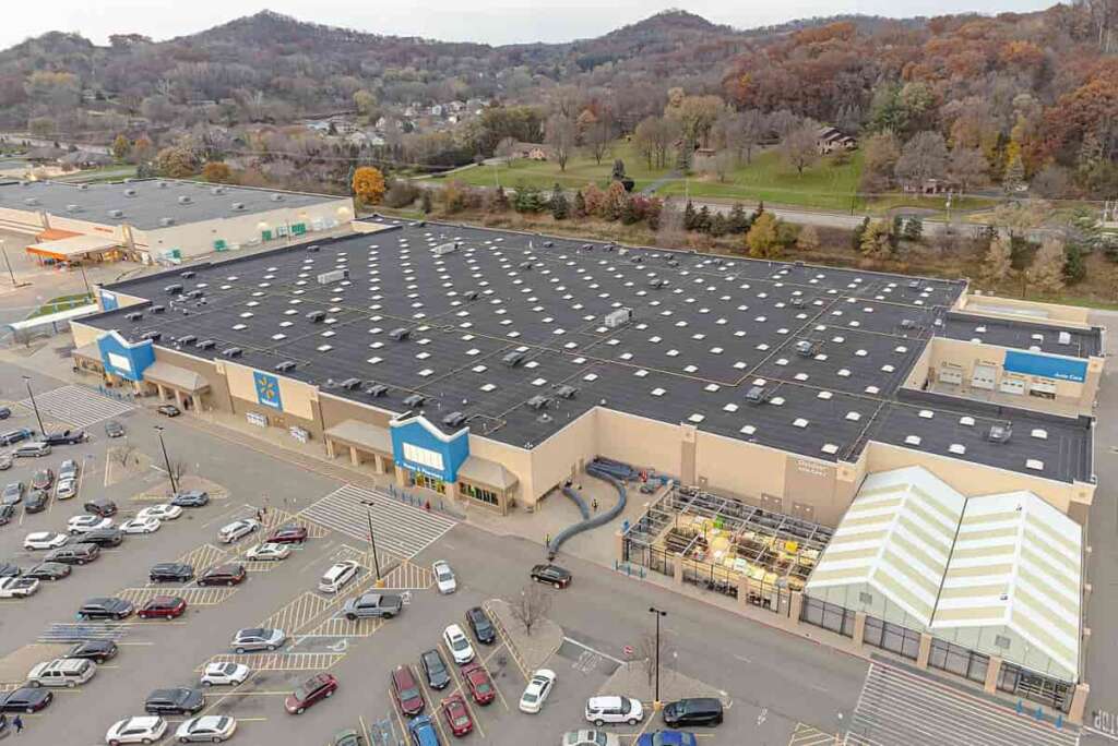 walmart super centers top view