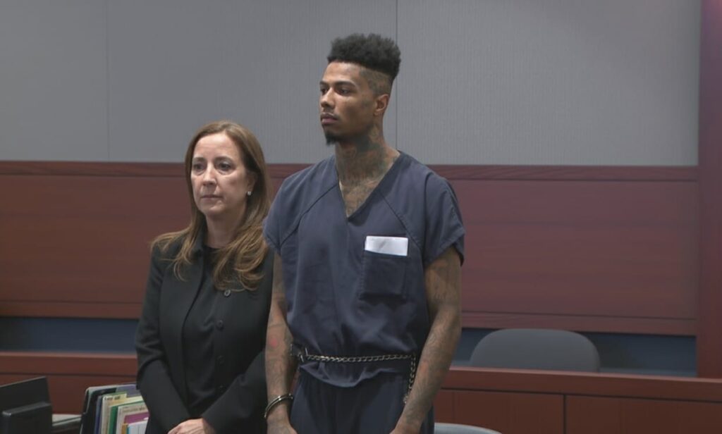  Image of Blueface in the courtroom