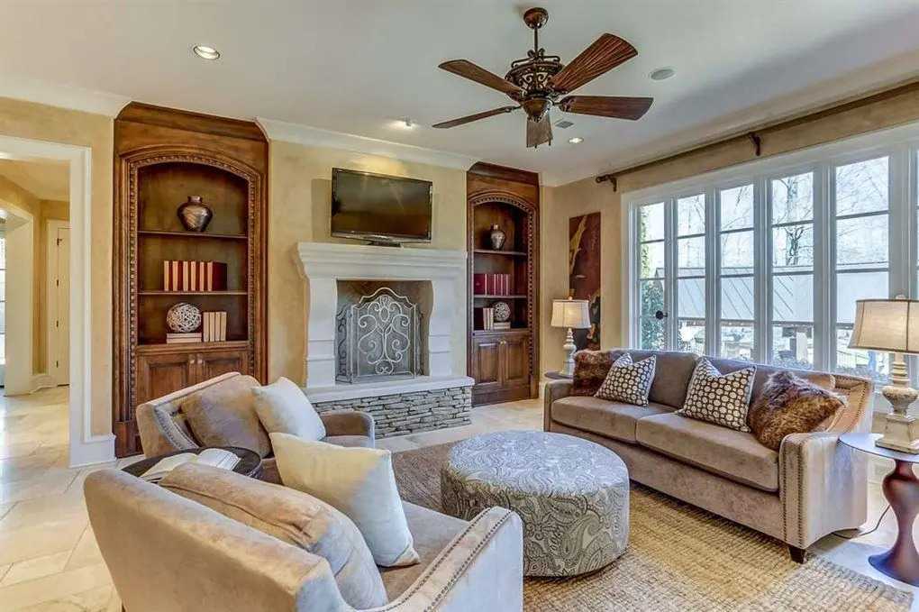 Formal Living Room with Fireplace