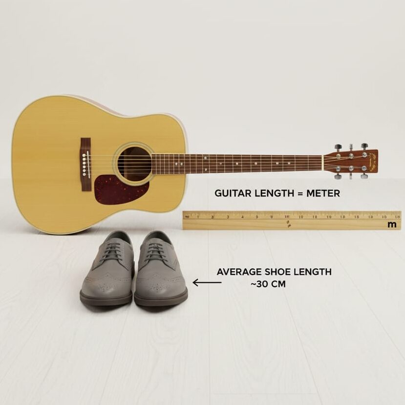 How long is a meter compared to an object