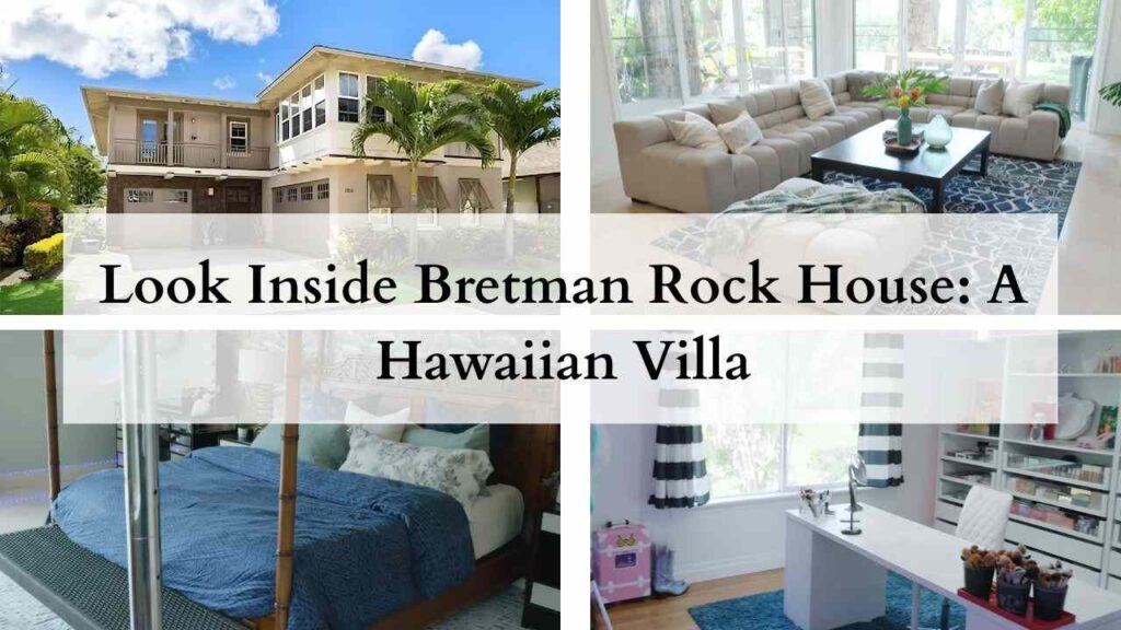 Collage of photos of bretman rock house photos
