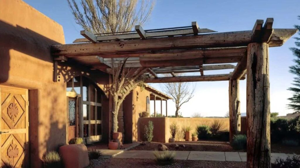 outdoor amenities of Gene Hackman's house