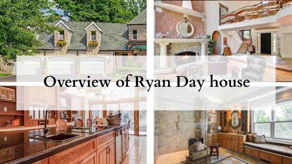 Collage of photos of Ryan day house
