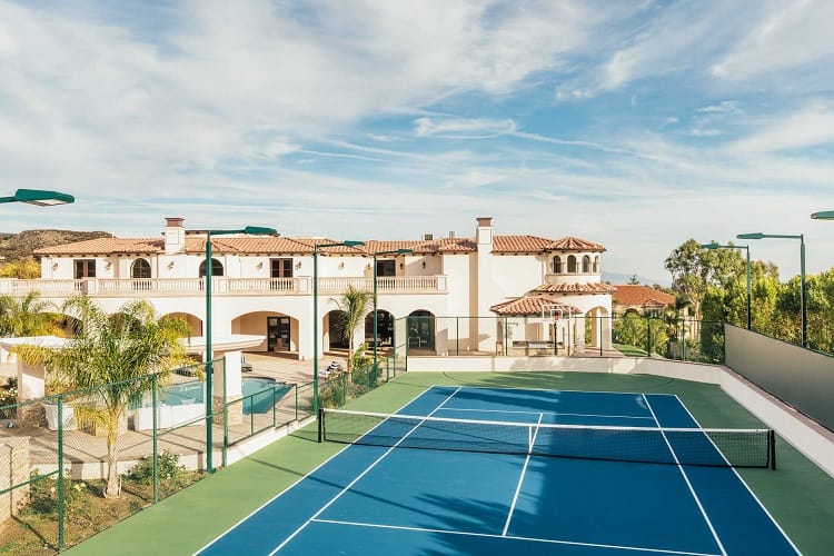 Polo g house tennis court