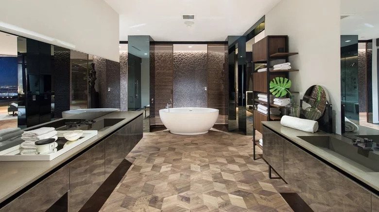 Bathroom of travis scott house