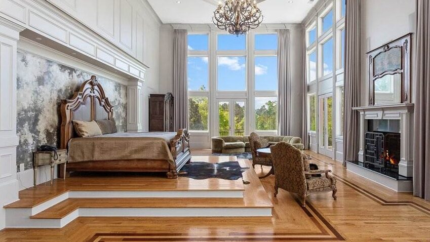 Tyler Perry's bedroom in Atlanta mansion