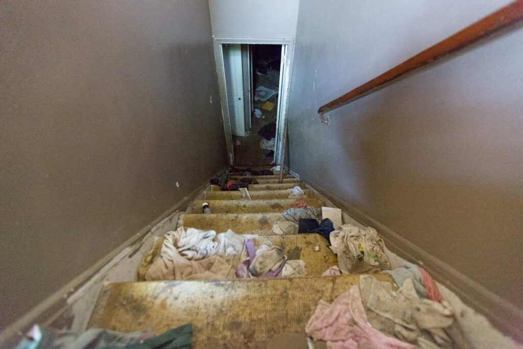 Eminem childhood home stairs
