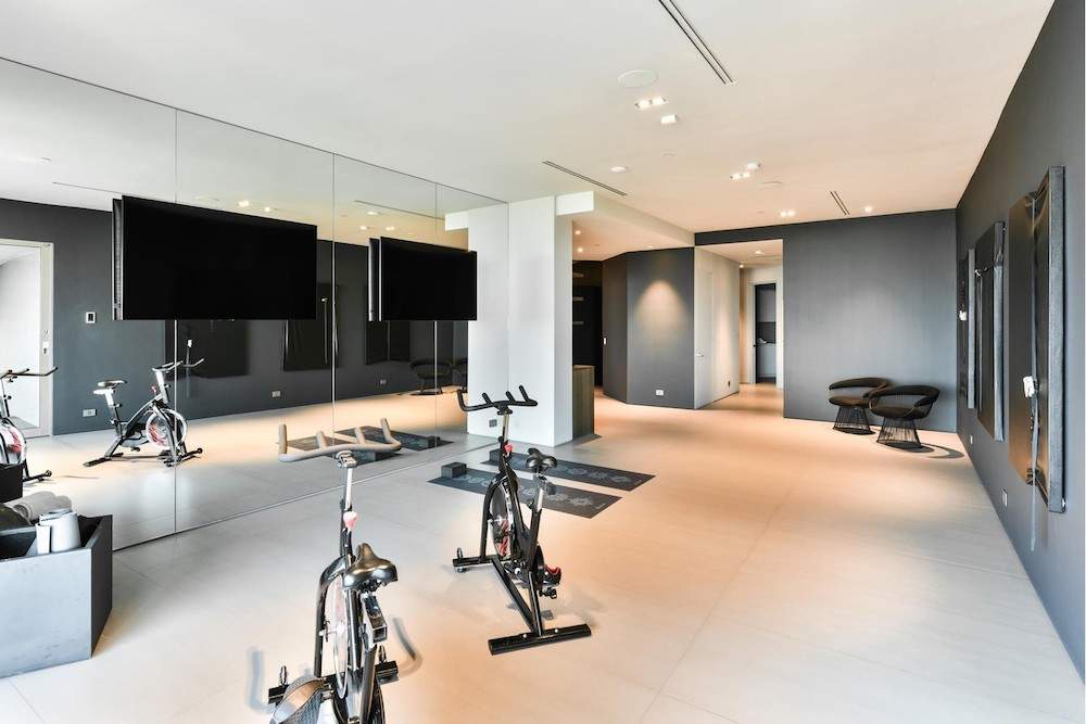 Gym area of travis scott house