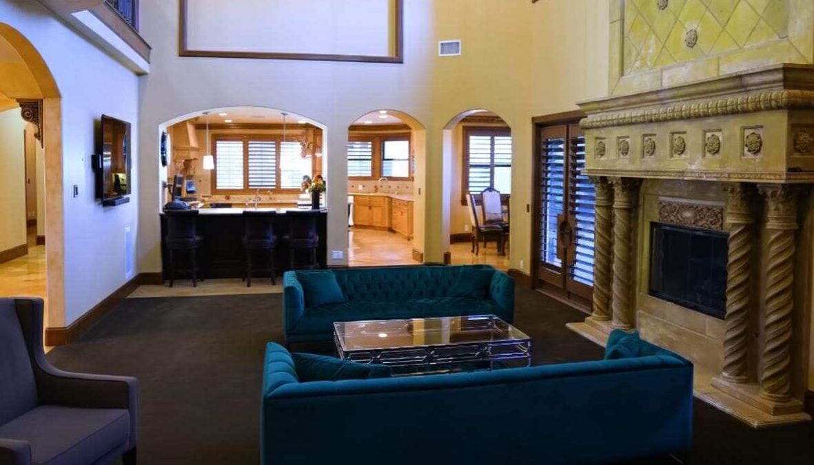 Lavar Ball's massive living area 