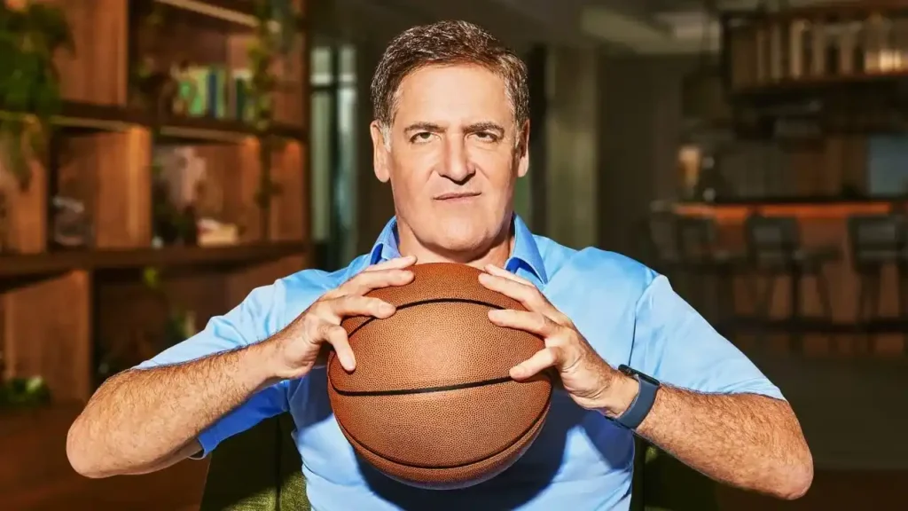 Mark Cuban with Basketball