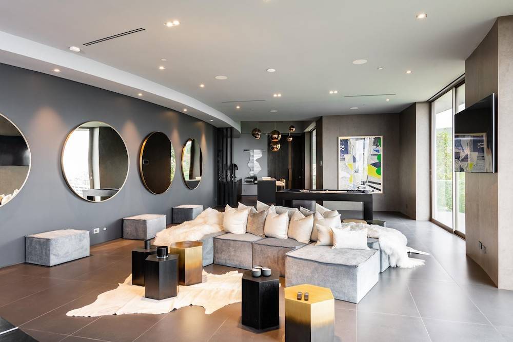 Entertainment area of travis scott house