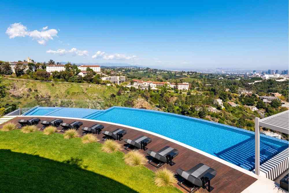 Pool area of travis scott house