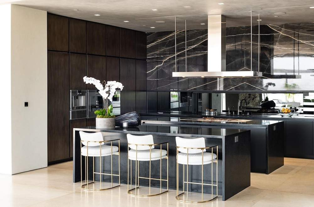 Kitchen area of travis scott house