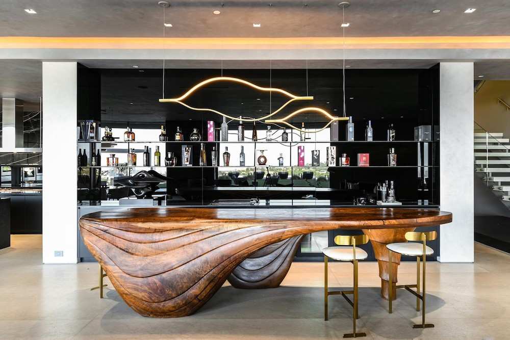 Wet bar of travis scott house