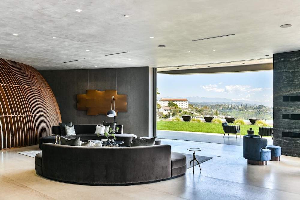 Living area of travis scott house