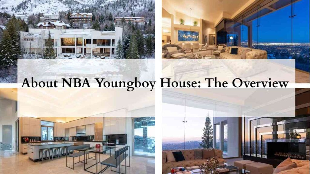 Collage of photos of nba youngboy house