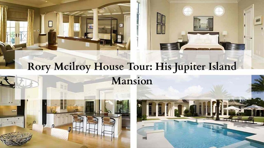 Collage of images of rory mcilroy house