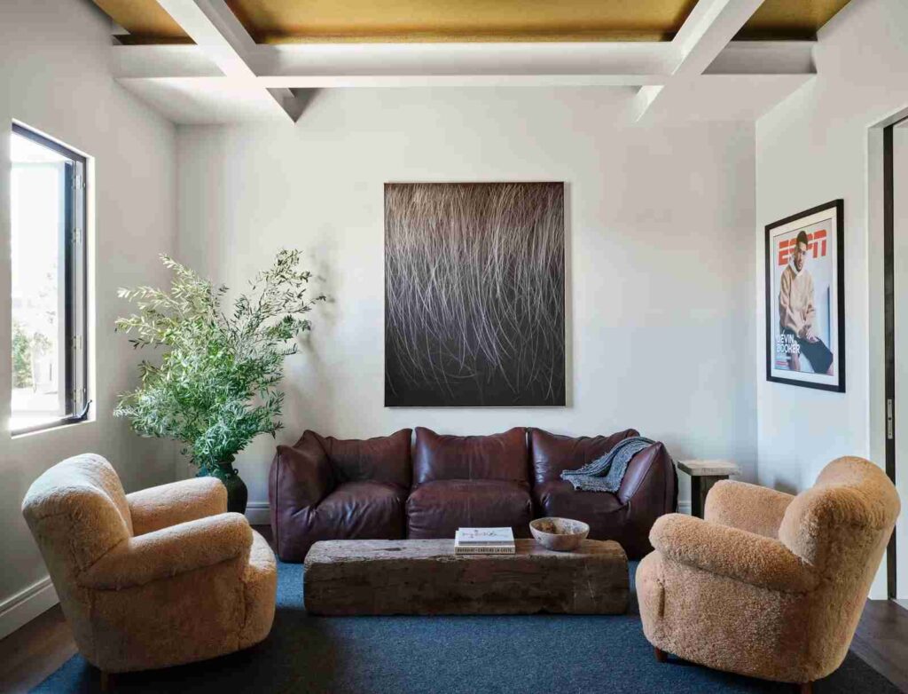 Devin booker house lounge area