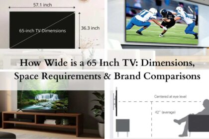 How Wide is a 65 Inch TV Dimensions, Space Requirements & Brand Comparisons featured image