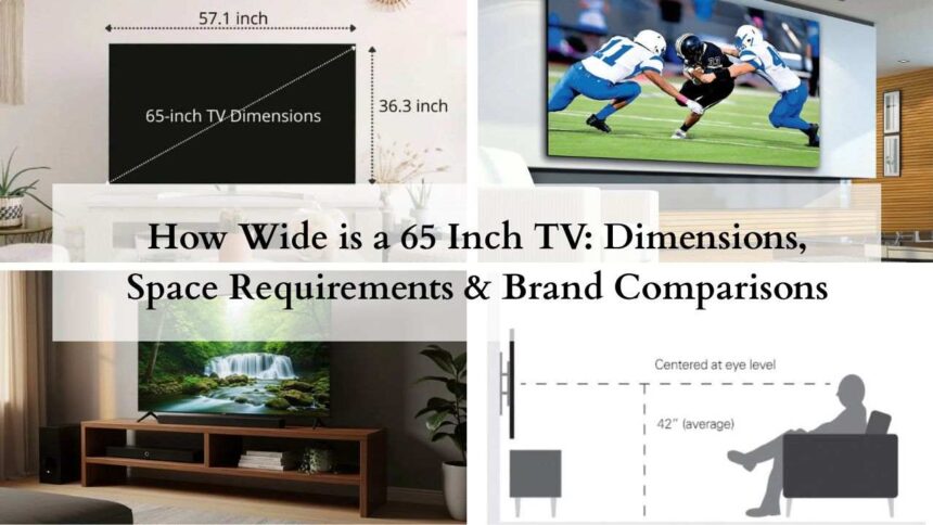 How Wide is a 65 Inch TV Dimensions, Space Requirements & Brand Comparisons featured image