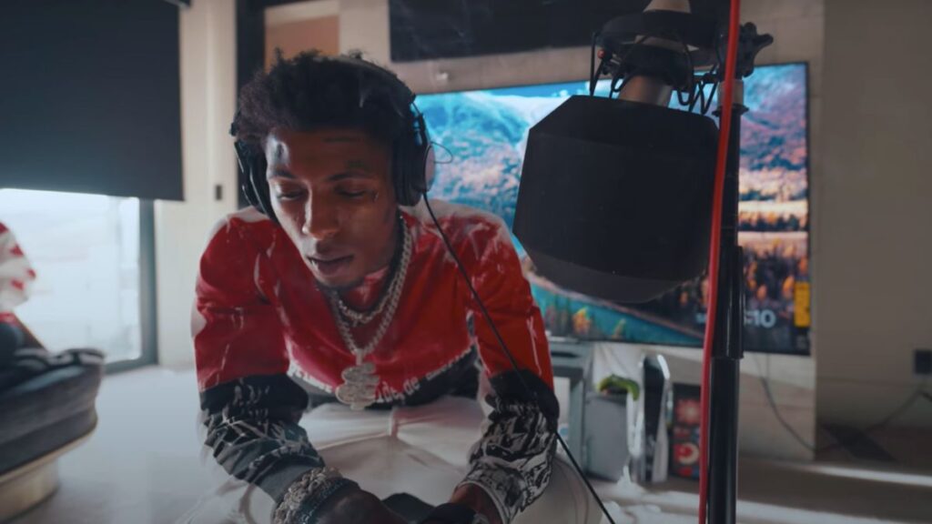 Nba youngboy in his recording studio