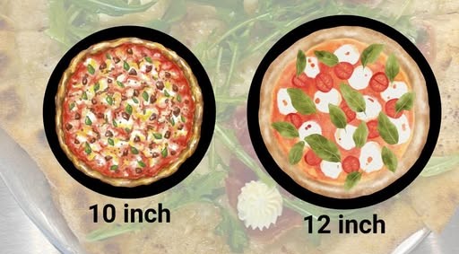 10 vs 12 ich pizza